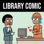 library-comic-button